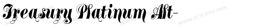 Treasury Platinum Alt字体转换